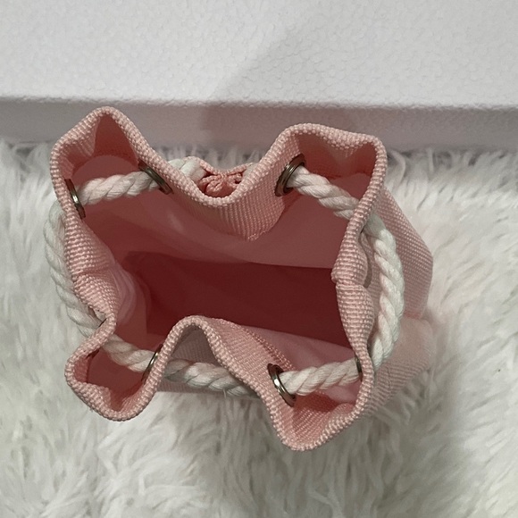 Dior Beauty Pink Drawstring Canvas Bucket Bag - Picture 3 of 4